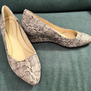 Snakeskin Cole Haan Wedge Pumps